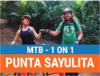 Mountain biking trail in Sayulita through lush jungle